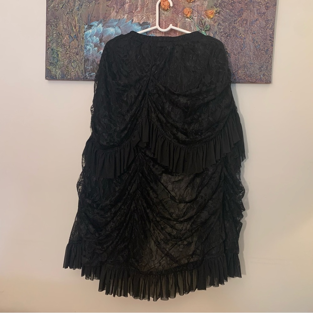 Spirit Halloween Black Lace Steampunkish Skirt - Picture 3 of 4